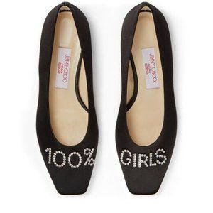 LAST CHANCE Jimmy Choo x Ashley Williams Heather Flats